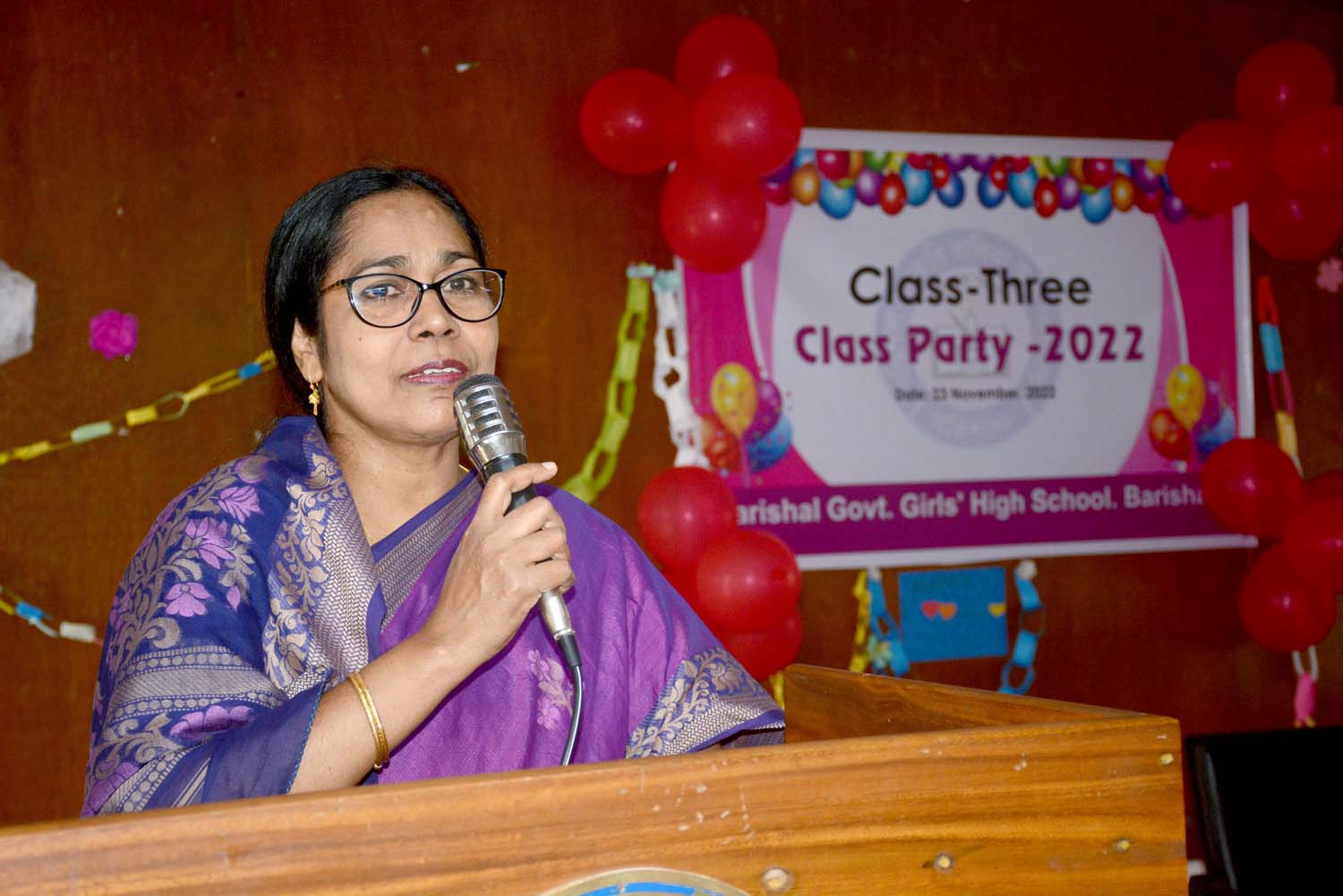 প্রধান শিক্ষকের স্বাগত বক্তব্য (ক্লাস পাটি-২০২২)